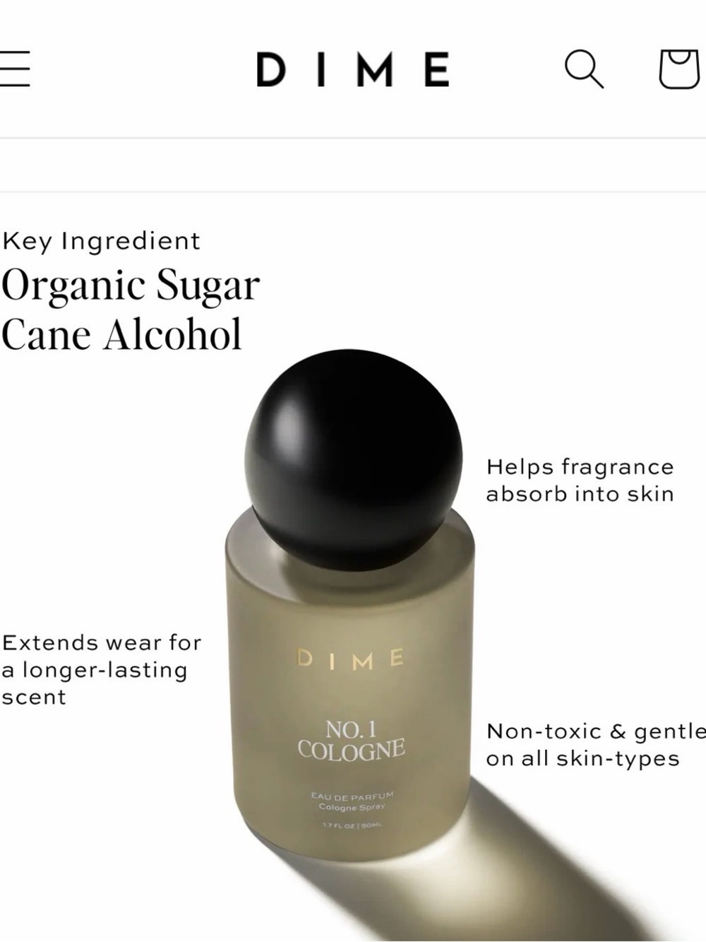 NIB DIME No. 1™ Cologne - Picture 3 of 5